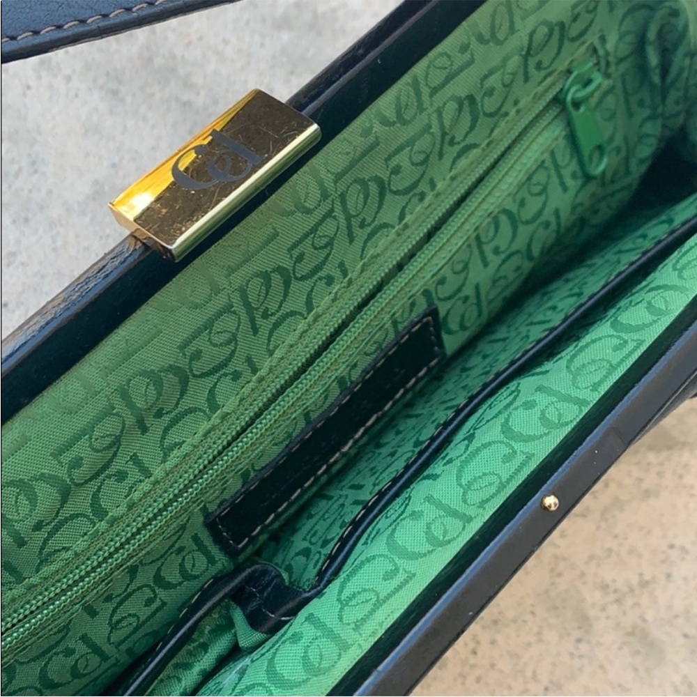 Charles David Small Clutch Black Leather Purse - Picture 5 of 9